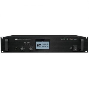 ITC T-77500 Rack Mount Network Audio Adapter withRMS 60W power amplifier, LAN CAT5 cable system