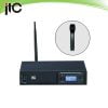ITC T-531B UHF single channel wireless microphone with segment LCD display, 1 lapel mic