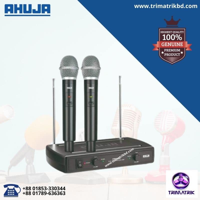 Ahuja AWM495V2 Dual Hand VHF Wireless Microphone price in Bangladesh